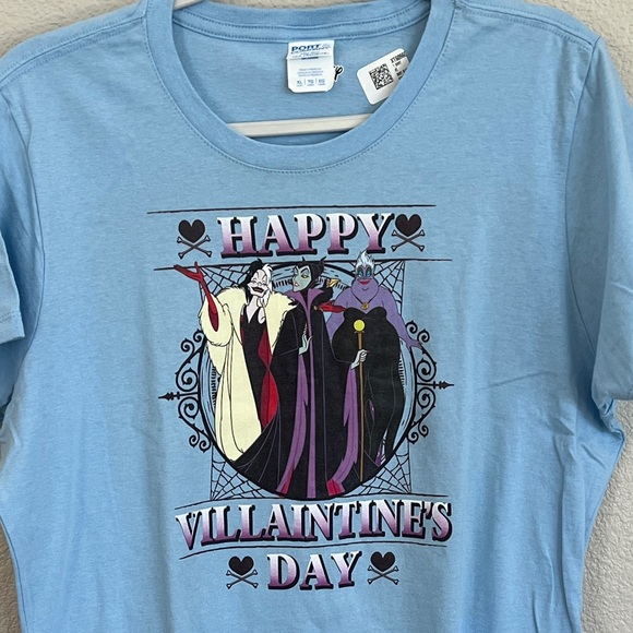 Disney Villain Valentines Day ๐ Graphic Tee NWT XL - Picture 1 of 5